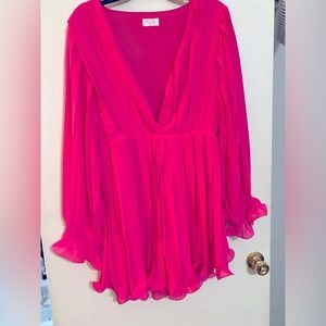 NWOT Hot Pink Romper